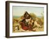 Robinson Crusoe and His Man Friday-John Charles Dollman-Framed Giclee Print