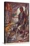 Robinson Crusoe and His Pets, from Adventures of Robinson Crusoe, Published 1908-null-Stretched Canvas