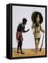 Robinson Crusoe and Man Friday-null-Framed Stretched Canvas