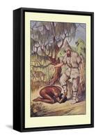 Robinson Crusoe: He Lays His Head Flat on the Ground-Milo Winter-Framed Stretched Canvas