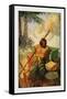 Robinson Crusoe: I Did My Utmost to Keep the Chests in Their Places-Frank Goodwin-Framed Stretched Canvas