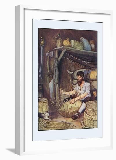 Robinson Crusoe: I Employed Myself-Milo Winter-Framed Art Print
