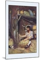 Robinson Crusoe: I Employed Myself-Milo Winter-Mounted Art Print