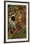 Robinson Crusoe: I Jumped Up and Went Out Through My Little Grove-Frank Goodwin-Framed Art Print