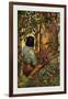 Robinson Crusoe: I Jumped Up and Went Out Through My Little Grove-Frank Goodwin-Framed Art Print