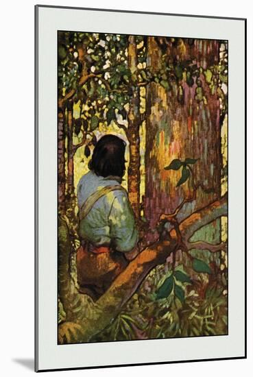 Robinson Crusoe: I Jumped Up and Went Out Through My Little Grove-Frank Goodwin-Mounted Art Print