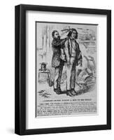 Robinson Crusoe Making a Man of His Friday. Indian Chief. Mr. President, We Call Here To-Day to O-null-Framed Giclee Print