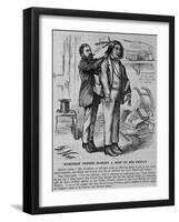 Robinson Crusoe Making a Man of His Friday. Indian Chief. Mr. President, We Call Here To-Day to O-null-Framed Giclee Print