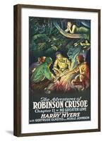 Robinson Crusoe - No Greater Love-null-Framed Art Print