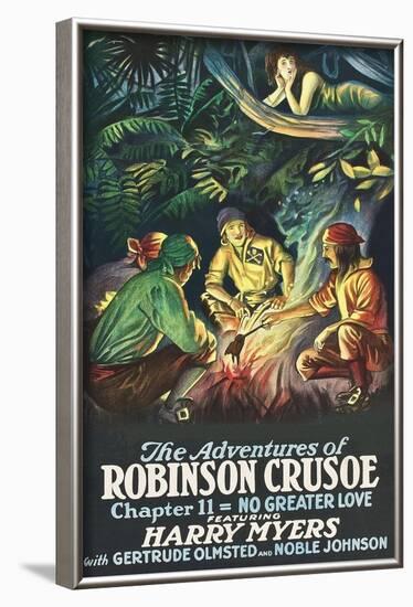 Robinson Crusoe - No Greater Love-null-Framed Art Print