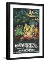 Robinson Crusoe - No Greater Love-null-Framed Art Print