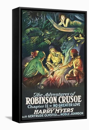 Robinson Crusoe - No Greater Love-null-Framed Stretched Canvas