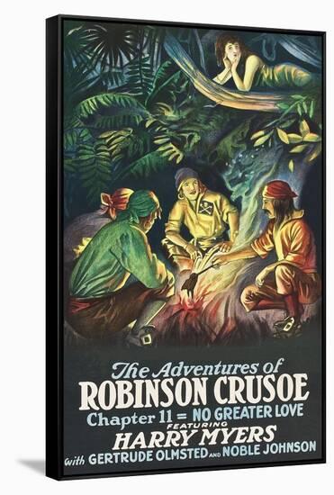 Robinson Crusoe - No Greater Love-null-Framed Stretched Canvas
