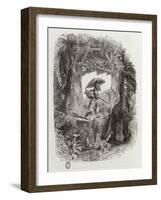 Robinson Crusoe, Novel by Daniel Defoe-null-Framed Giclee Print