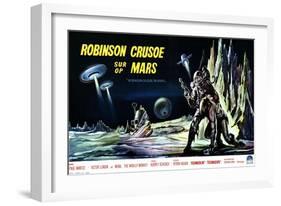 Robinson Crusoe on Mars, Belgian Movie Poster, 1964-null-Framed Art Print