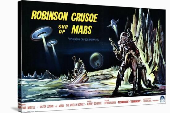Robinson Crusoe on Mars, Belgian Movie Poster, 1964-null-Stretched Canvas