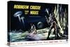 Robinson Crusoe on Mars, Belgian Movie Poster, 1964-null-Stretched Canvas