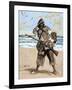 Robinson Crusoe Surprised to Find out the Footprint of a Bare Foot-Tarker-Framed Giclee Print