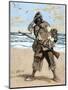 Robinson Crusoe Surprised to Find out the Footprint of a Bare Foot-Tarker-Mounted Giclee Print