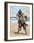 Robinson Crusoe Surprised to Find out the Footprint of a Bare Foot-Tarker-Framed Premium Giclee Print