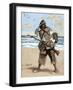 Robinson Crusoe Surprised to Find out the Footprint of a Bare Foot-Tarker-Framed Premium Giclee Print