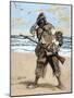 Robinson Crusoe Surprised to Find out the Footprint of a Bare Foot-Tarker-Mounted Premium Giclee Print