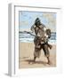 Robinson Crusoe Surprised to Find out the Footprint of a Bare Foot-Tarker-Framed Giclee Print