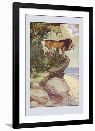 Robinson Crusoe: The Most Hideous Roar-Milo Winter-Framed Art Print