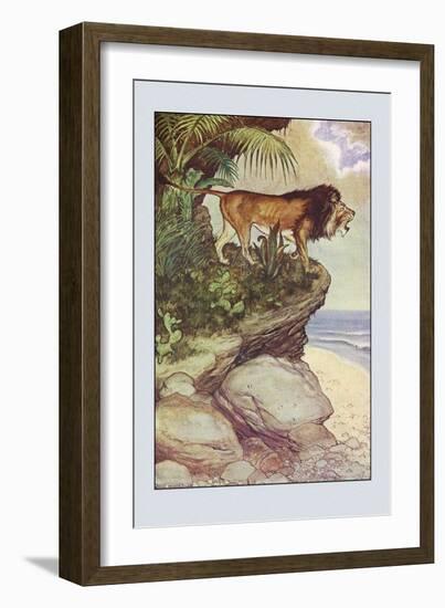 Robinson Crusoe: The Most Hideous Roar-Milo Winter-Framed Art Print