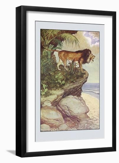 Robinson Crusoe: The Most Hideous Roar-Milo Winter-Framed Art Print