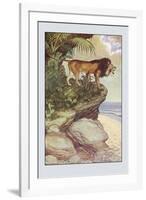 Robinson Crusoe: The Most Hideous Roar-Milo Winter-Framed Art Print