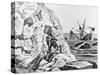 Robinson Crusoe Viewing His Wreck Print-null-Stretched Canvas