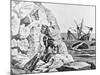 Robinson Crusoe Viewing His Wreck Print-null-Mounted Giclee Print