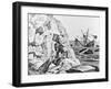 Robinson Crusoe Viewing His Wreck Print-null-Framed Giclee Print