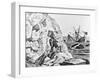 Robinson Crusoe Viewing His Wreck Print-null-Framed Giclee Print