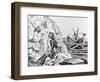 Robinson Crusoe Viewing His Wreck Print-null-Framed Giclee Print