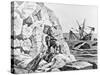 Robinson Crusoe Viewing His Wreck Print-null-Stretched Canvas