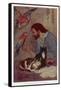 Robinson Crusoe with His Parrots and Cats-Elenore Plaisted Abbott-Framed Stretched Canvas