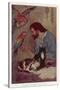 Robinson Crusoe with His Parrots and Cats-Elenore Plaisted Abbott-Stretched Canvas