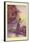 Robinson Crusoe: With This Cargo I Put to Sea-Milo Winter-Framed Stretched Canvas