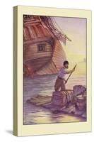 Robinson Crusoe: With This Cargo I Put to Sea-Milo Winter-Stretched Canvas