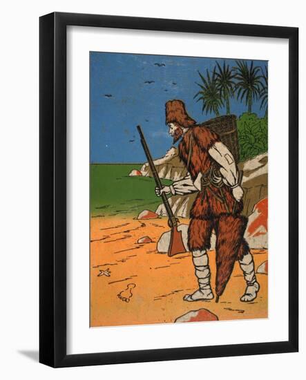 Robinson Crusoe-English-Framed Giclee Print