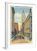 Robinson Street, Oklahoma City, Oklahoma-null-Framed Art Print