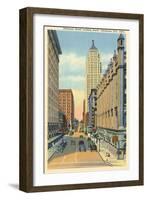 Robinson Street, Oklahoma City, Oklahoma-null-Framed Art Print