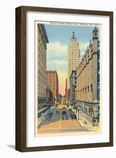 Robinson Street, Oklahoma City, Oklahoma-null-Framed Art Print