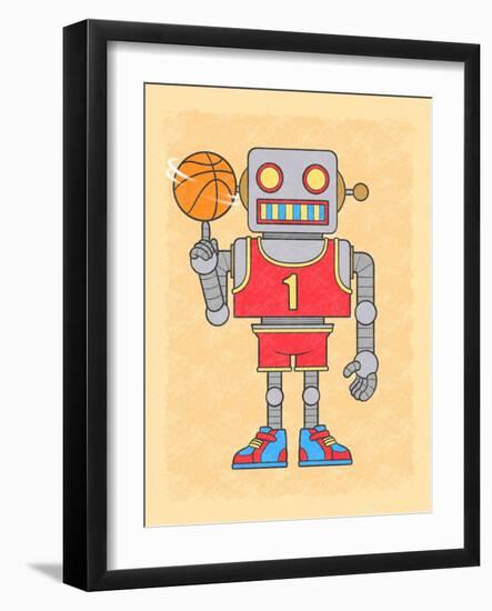 Robo Hoops-Marcus Prime-Framed Art Print