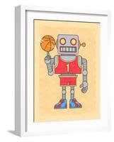 Robo Hoops-Marcus Prime-Framed Art Print