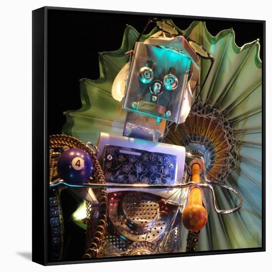 Robo Lady-null-Framed Stretched Canvas