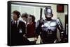 Robocop by Paul Verhoeven with Peter Weller, 1987 (photo)-null-Framed Stretched Canvas