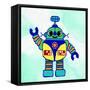 Robot 1-Ann Bailey-Framed Stretched Canvas